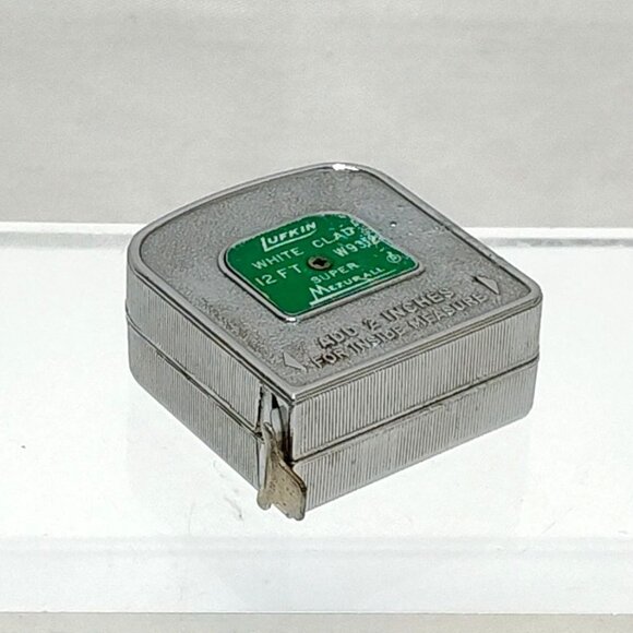 Lufkin Super Mezurall 12 ft White Clad Measuring Tape No. W9312 Made USA 1970s - Picture 5 of 7